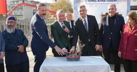 Yeni Çiftlik Ulu Camii’nin temeli törenle atıldı
