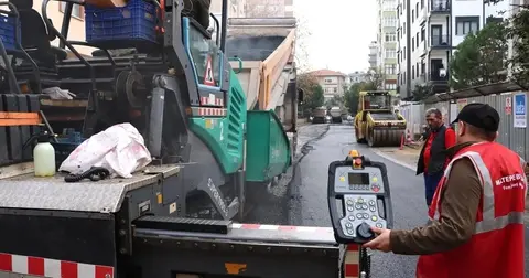 İstanbul Maltepe'de asfalt seferberliği