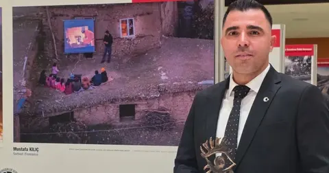 Mardinli foto muhabir Mustafa Kılıç'a yılın özel ödülü