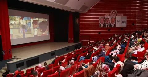 Kocaeli Gebze’de çocuklar sinema keyfi yaşadı