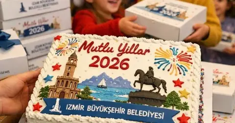 İzmir Büyükşehir Belediyesi 2026'ya 3 bin 20 yılbaşı pastasıyla giriş yapıyor