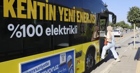 Mersin’de toplu taşımaya elektrikli dokunuş