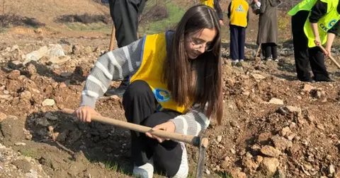 Bursa Gürsu'nda orman yangını sonrası 15 bin fidan dikildi