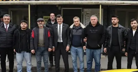 Kütahya'da Başkan Kahveci'den taksi duraklarına ziyaret