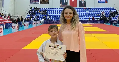 Kütahyalı minik judocudan gururlandıran başarı