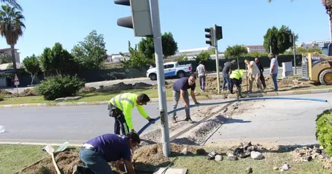 Antalya Manavgat’ta sinyalizasyon yenileme hamlesi