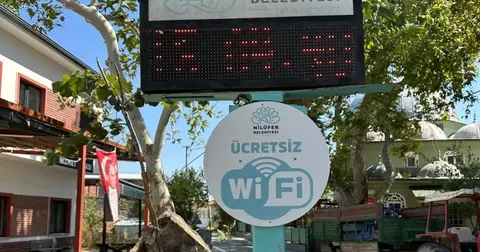 Bursa Nilüfer'de ücretsiz internet noktası 40'a ulaştı
