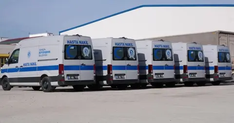Samsun'da hasta nakil aracı sevinci