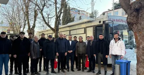 Bilecik'te MHP'lilerden Kızılay’a anlamlı bağış