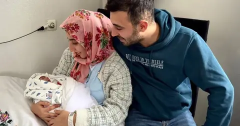 Gaziantep'te yeni yılın ilk bebeği güvenle ulaştırıldı