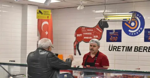 Ankara’da Ramazan ayına özel et satışına yoğun ilgi