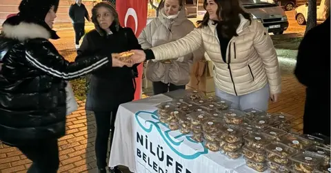 Bursa Nilüfer’de Berat Kandili bereketi