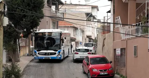 İzmir Konak Çobançeşme'de Yol Düzenleme ve Alçak Tabanlı Otobüs Hizmeti Başladı