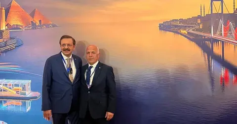 Artvin Ticaret Borsası Başkanı Akyürek, Mısır Forumunda TOBB Başkanı Hisarcıklıoğlu ile Görüştü