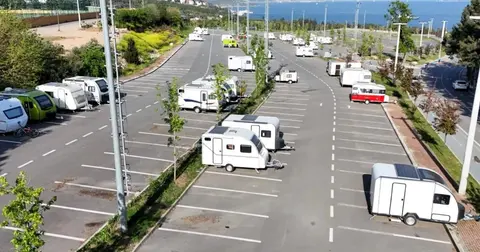 Darıca'da karavan denetimi... Kaydı olmayan karavanlar çekilecek