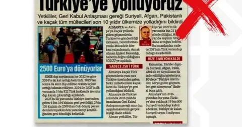 'Almanya Kaçak Göçmenleri Türkiye'ye gönderiyor' iddialarına DMM'den yalanlama