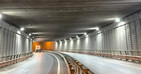 Gebze Eskihisar Feribot Yolu Alt Geçidi'nde LED Aydınlatma Yenileniyor
