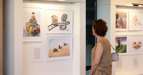 Bursa Osmangazi’de göçün hikayeleri karikatürlerle anlatıldı