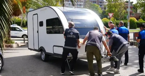 Maltepe sahilinde karavan denetimleri