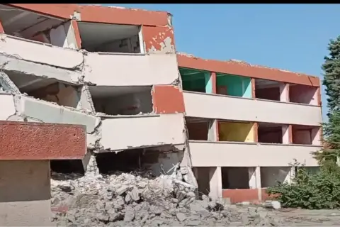 Edirne Kesan Cumhuriyet Ortaokulu Yıkımını Tamamladı