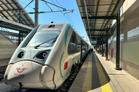 Milli Elektrikli Tren Seti Trakya'da ilk yolcu seferini gerçekleştirdi