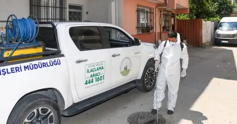 Bursa Osmangazi'de haşereye karşı anında müdahale