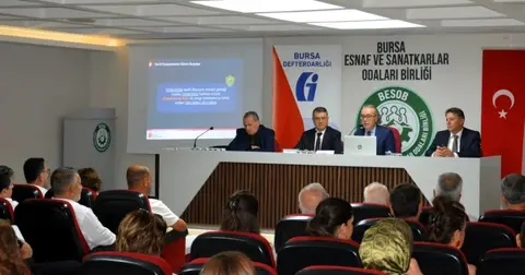 Bursa esnafı bilgilendirildi... Vergi borçlarında düşük oranlı tecil faizi ile taksitlendirme imkanı