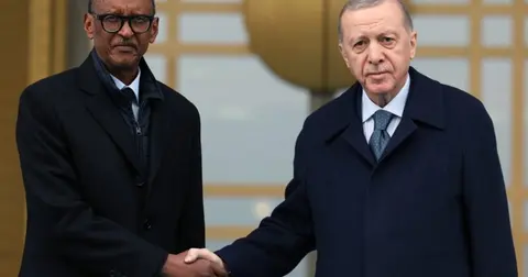 Cumhurbaşkanı Erdoğan ile Kagame ile görüştü
