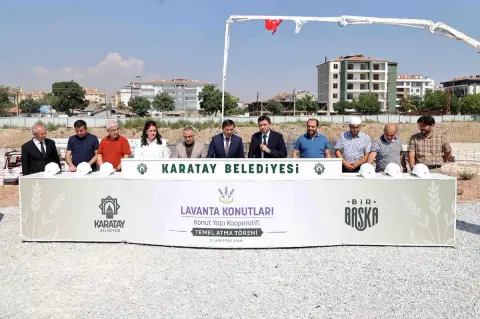 Karatay Lavanta Konutları'nın temeli atıldı: 373 daire