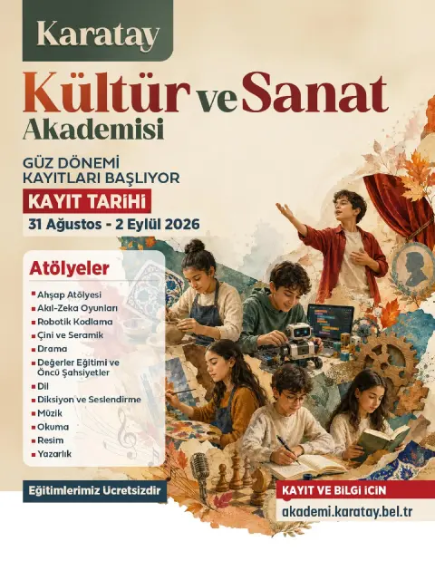 Karatay'de 12 Atölye: Güz Dönemi Kayıtları Başladı