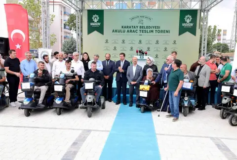Karatay’da Engellilere 80 Akülü Araç Teslim