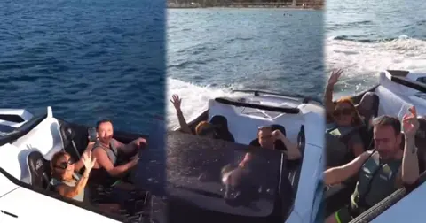 Bodrum’da Ferrari’li deniz keyfi!