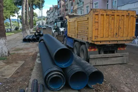 Ordu'da 3,5 km yağmur suyu hattı yenileniyor