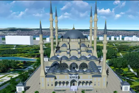 Gebze Millet Bahçesi'ne 625 li otoparklı dev cami