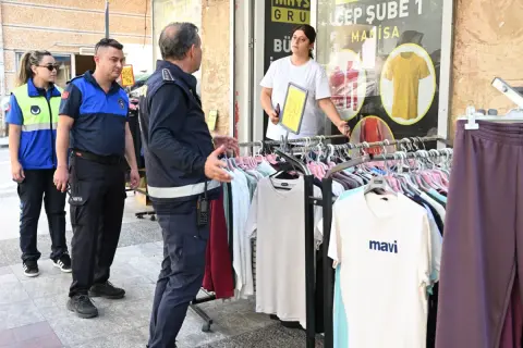 Manisa’da Ana Arterlerde Zabıta ve Polisten Ortak Denetim