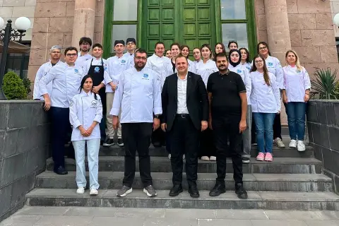 Kayseri Mutfak Akademisi'nde Erciyes Üniversitesi Öğrencileri Uygulamalı Eğitim Alıyor
