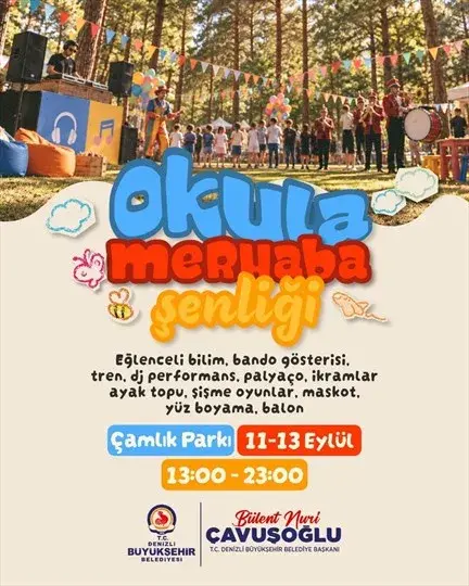 Denizli’de Çocuklar İçin Okula Merhaba Şenliği