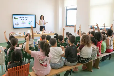 Mersin Silifke’de çocuklara afet farkındalığı eğitimi
