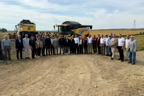 Keşan'da ilk çeltik hasadı töreni düzenlendi