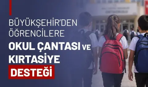 Tekirdağ’da Öğrencilere Okul Çantası ve Kırtasiye Desteği