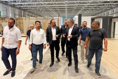 Şaban Çopuroğlu KAPEX 2026 fuar alanını ziyaret etti ve hazırlıkları inceledi