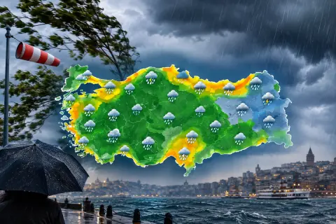 Meteoroloji Uyardı: Sağanak ve Fırtına Tehlikesi