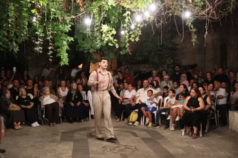 Gaziantep'te tarihi sokaklar tiyatro sahnesi oldu