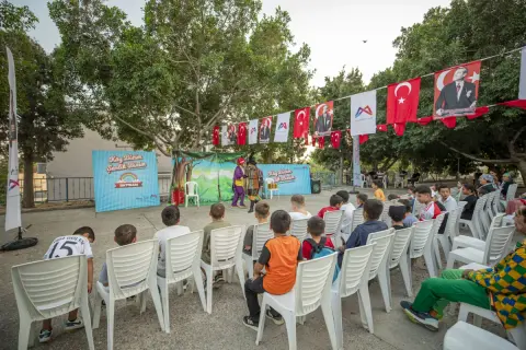 Mersin'de "Köy Bizim, Şenlik Bizim" etkinliği kırsal mahallelerde çocuklarla buluştu