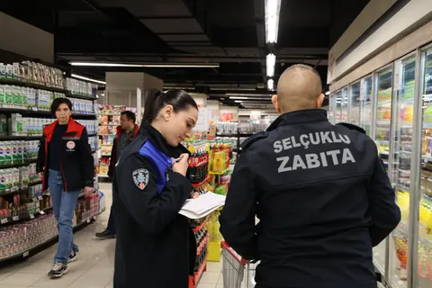 Selçuklu'da market denetimleri sürüyor