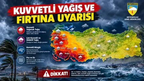 Meteoroloji: Sağanak yağış ve fırtına uyarısı, 10 ilde risk