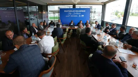 Büyükşehir Pazarcık'ta muhtarlarla buluştu