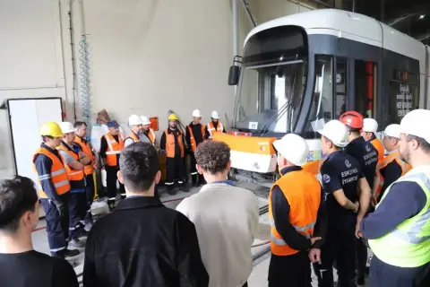 ESTRAM'da itfaiye eşliğinde acil durum eğitimi
