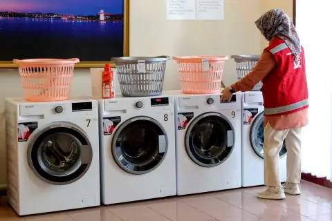 Ankara'da öğrencilere ücretsiz çamaşırhane hizmeti