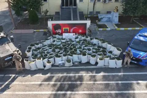 Diyarbakır'da 2.2 ton esrar ele geçirildi, 3 şüpheli tutuklandı
